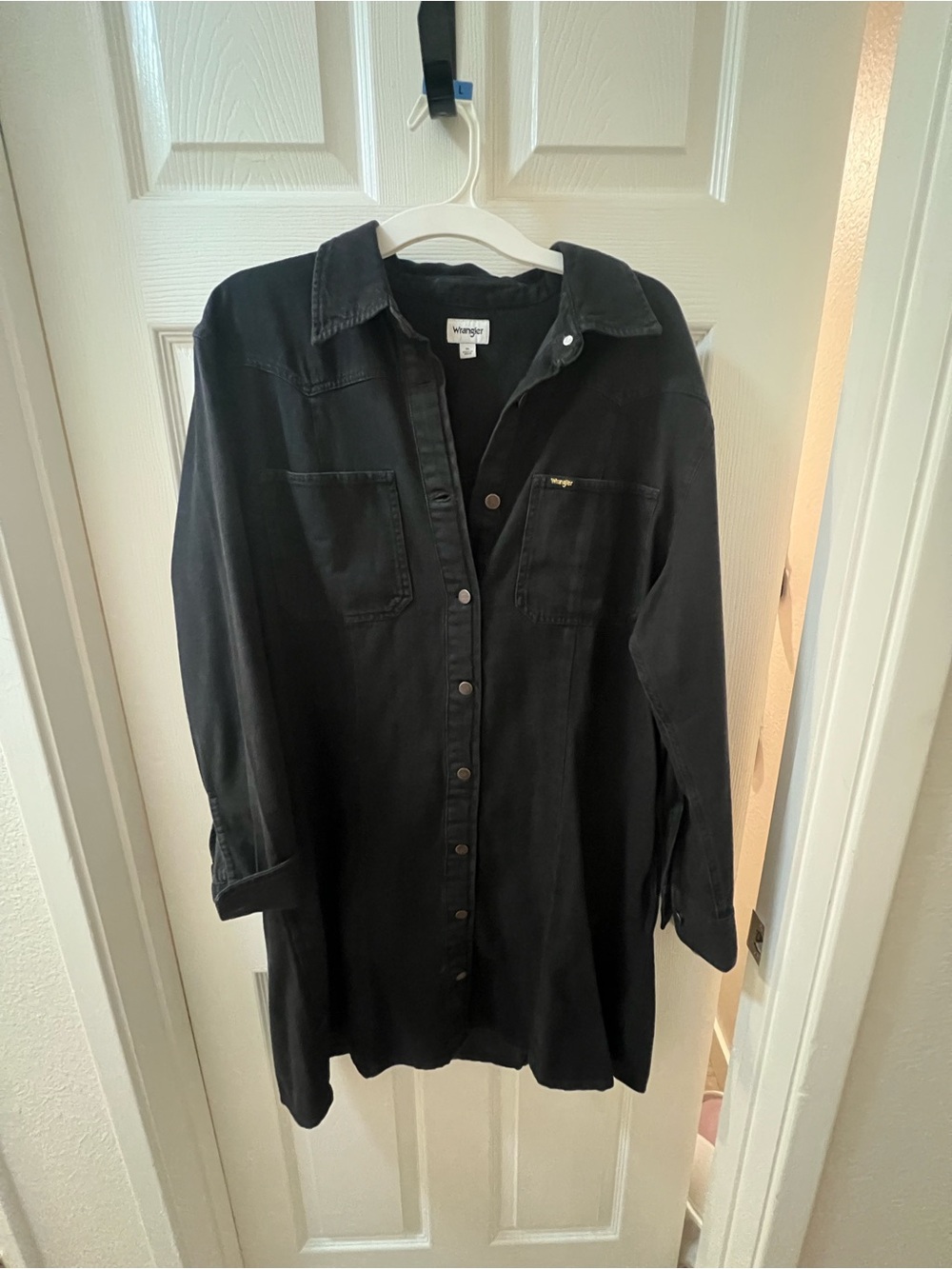 Wrangler Women’s Black Button-Up mini dress